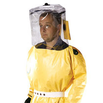 لباس محافظ در برابر مواد شیمیایی| لباس کار یکسره | PVC | دارای تجهیزات تنفسی