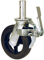چرخ کالسکه ای با لاستیک توپر | فولاد | چدن | لاستیک