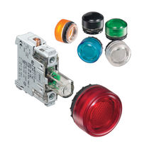 چراغ نشانگر LED | اتصال فشاری نری | IP66 | مدور